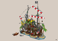 LEGO 21322 instructions page 409 – build guide