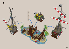 LEGO 21322 instructions page 413 – build guide