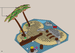 LEGO 21322 instructions page 54 – build guide