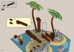 LEGO 21322 instructions page 62 – build guide