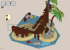 LEGO 21322 instructions page 72 – build guide