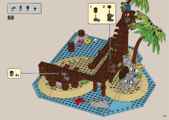 LEGO 21322 instructions page 73 – build guide