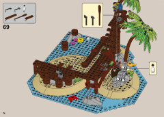 LEGO 21322 instructions page 74 – build guide