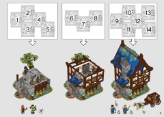 LEGO 21325 instructions page 9 – build guide