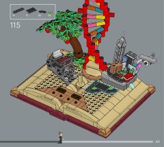 LEGO 21355 instructions page 107 – build guide