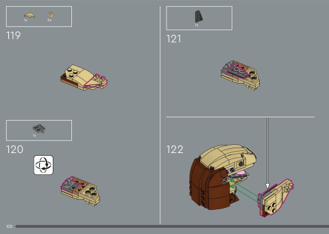 LEGO 21366 instructions page 102 – build guide