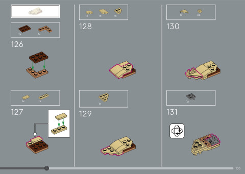 LEGO 21366 instructions page 105 – build guide