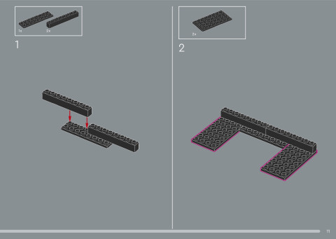 LEGO 21366 instructions page 11 – build guide