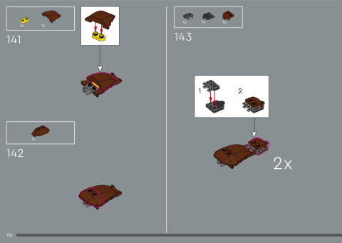 LEGO 21366 instructions page 110 – build guide