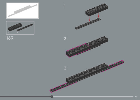 LEGO 21366 instructions page 121 – build guide