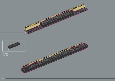 LEGO 21366 instructions page 122 – build guide