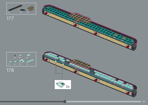 LEGO 21366 instructions page 127 – build guide