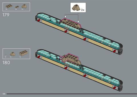 LEGO 21366 instructions page 128 – build guide