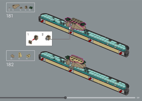 LEGO 21366 instructions page 129 – build guide