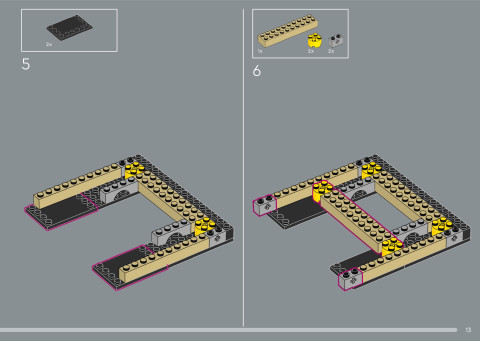 LEGO 21366 instructions page 13 – build guide