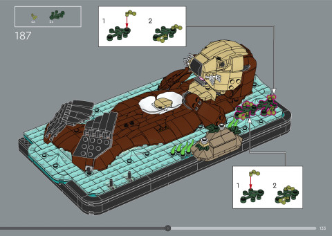 LEGO 21366 instructions page 133 – build guide