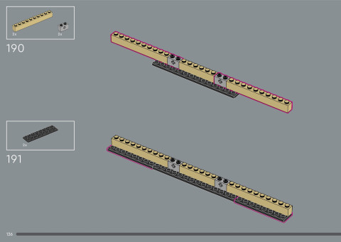 LEGO 21366 instructions page 136 – build guide