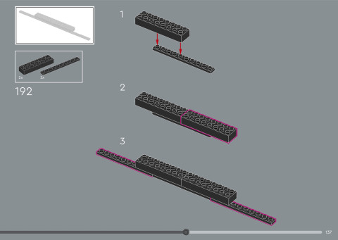 LEGO 21366 instructions page 137 – build guide