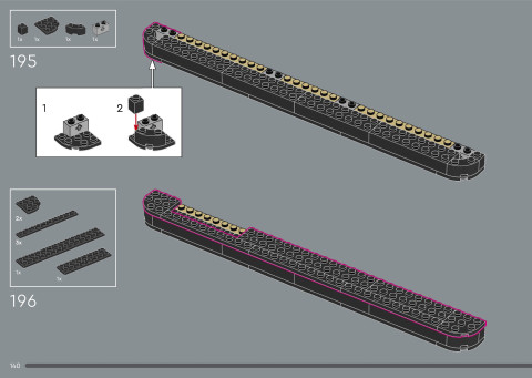 LEGO 21366 instructions page 140 – build guide