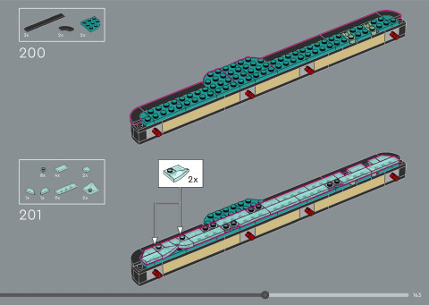 LEGO 21366 instructions page 143 – build guide
