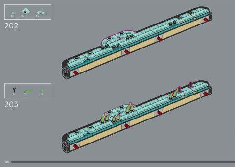 LEGO 21366 instructions page 144 – build guide
