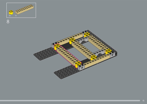 LEGO 21366 instructions page 15 – build guide