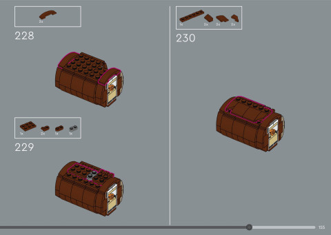 LEGO 21366 instructions page 155 – build guide