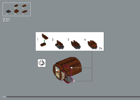 LEGO 21366 instructions page 156 – build guide