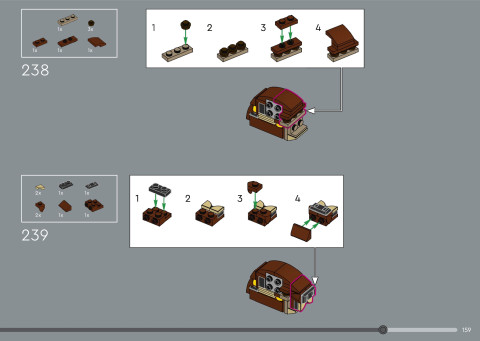 LEGO 21366 instructions page 159 – build guide