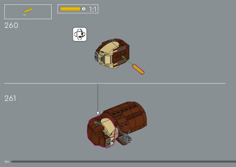 LEGO 21366 instructions page 164 – build guide