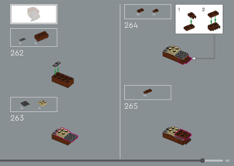 LEGO 21366 instructions page 165 – build guide