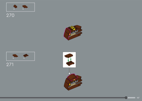 LEGO 21366 instructions page 167 – build guide