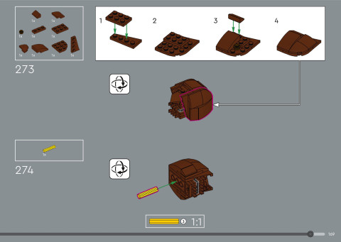 LEGO 21366 instructions page 169 – build guide