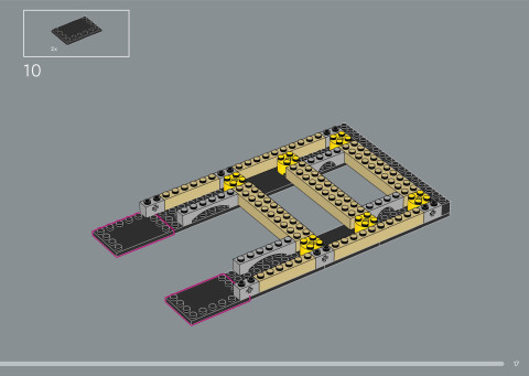 LEGO 21366 instructions page 17 – build guide