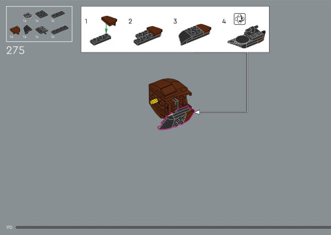 LEGO 21366 instructions page 170 – build guide