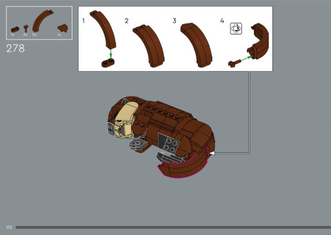 LEGO 21366 instructions page 172 – build guide