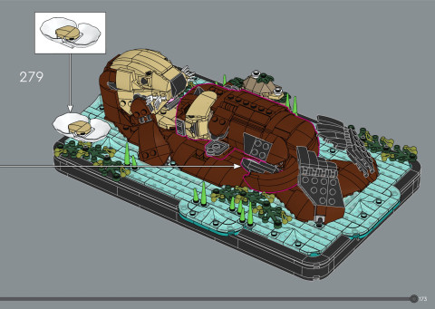 LEGO 21366 instructions page 173 – build guide