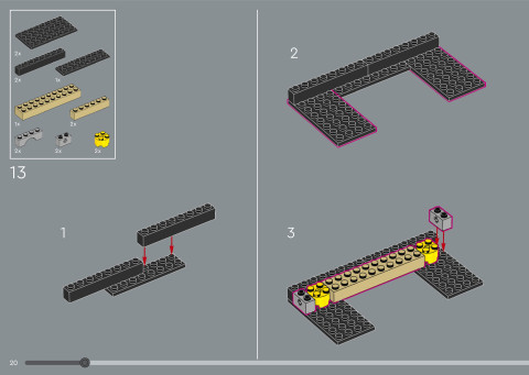 LEGO 21366 instructions page 20 – build guide