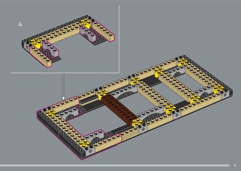 LEGO 21366 instructions page 21 – build guide