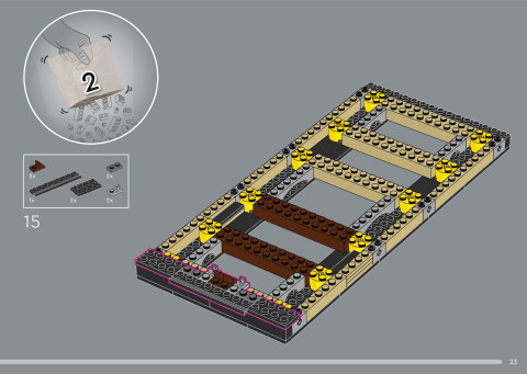 LEGO 21366 instructions page 23 – build guide