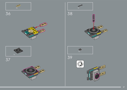 LEGO 21366 instructions page 37 – build guide
