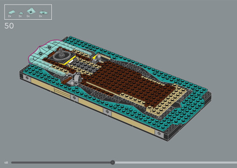 LEGO 21366 instructions page 48 – build guide