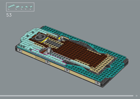 LEGO 21366 instructions page 51 – build guide