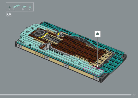 LEGO 21366 instructions page 53 – build guide