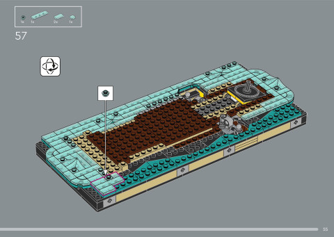LEGO 21366 instructions page 55 – build guide