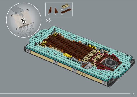 LEGO 21366 instructions page 61 – build guide