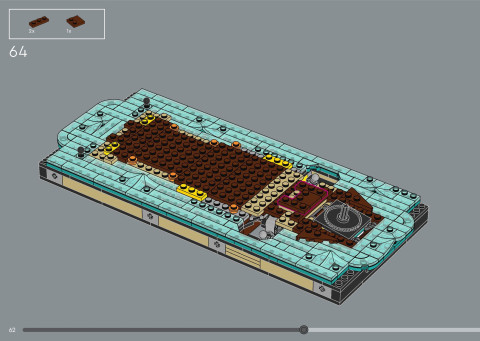 LEGO 21366 instructions page 62 – build guide