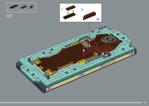 LEGO 21366 instructions page 67 – build guide
