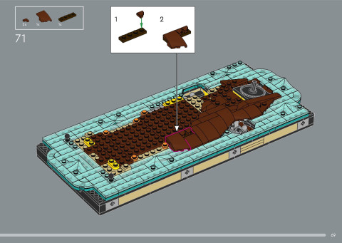 LEGO 21366 instructions page 69 – build guide