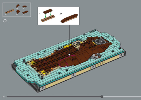 LEGO 21366 instructions page 70 – build guide